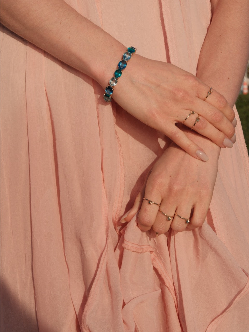 Ocean Glass Bracelet
